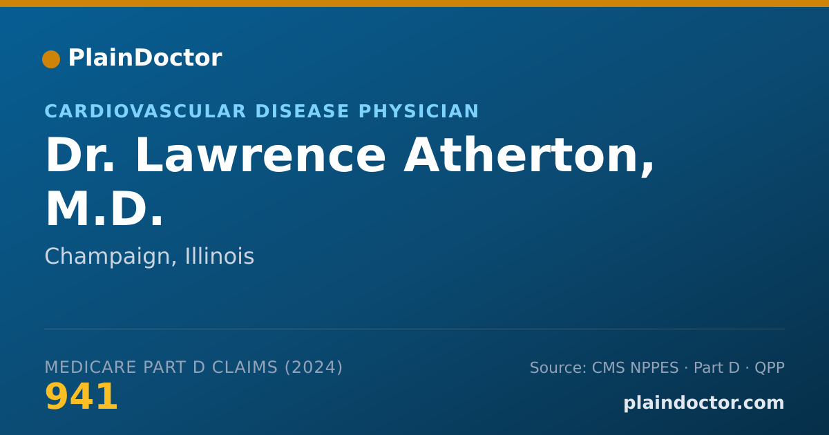 Shareable card for Lawrence Atherton, M.D. - Cardiovascular Disease Physician, Champaign, IL