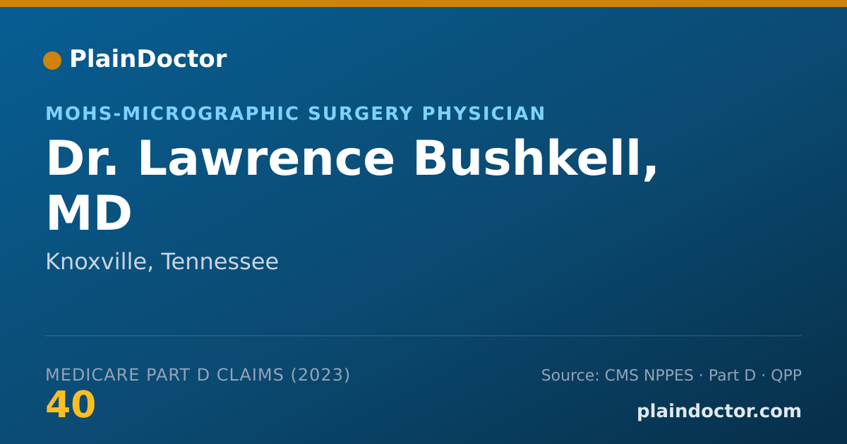 Shareable card for Lawrence Bushkell, MD - MOHS-Micrographic Surgery Physician, Knoxville, TN