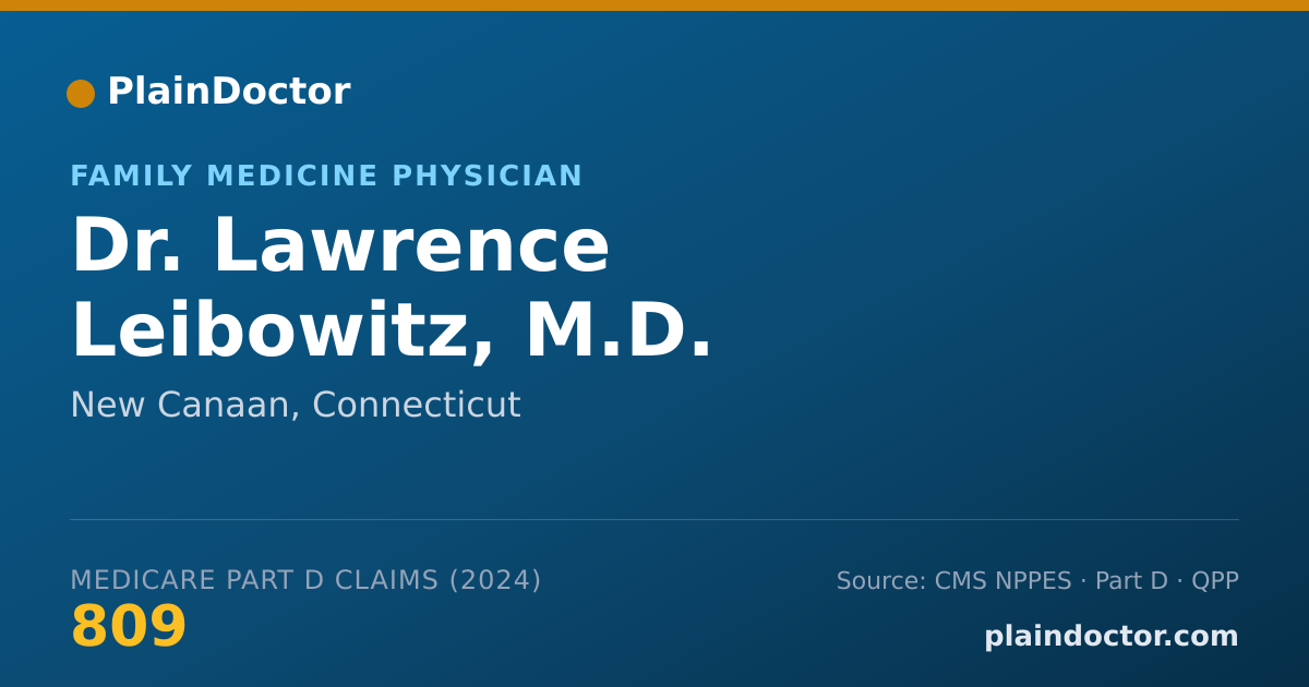 Shareable card for Lawrence Leibowitz, M.D. - Family Medicine Physician, New Canaan, CT