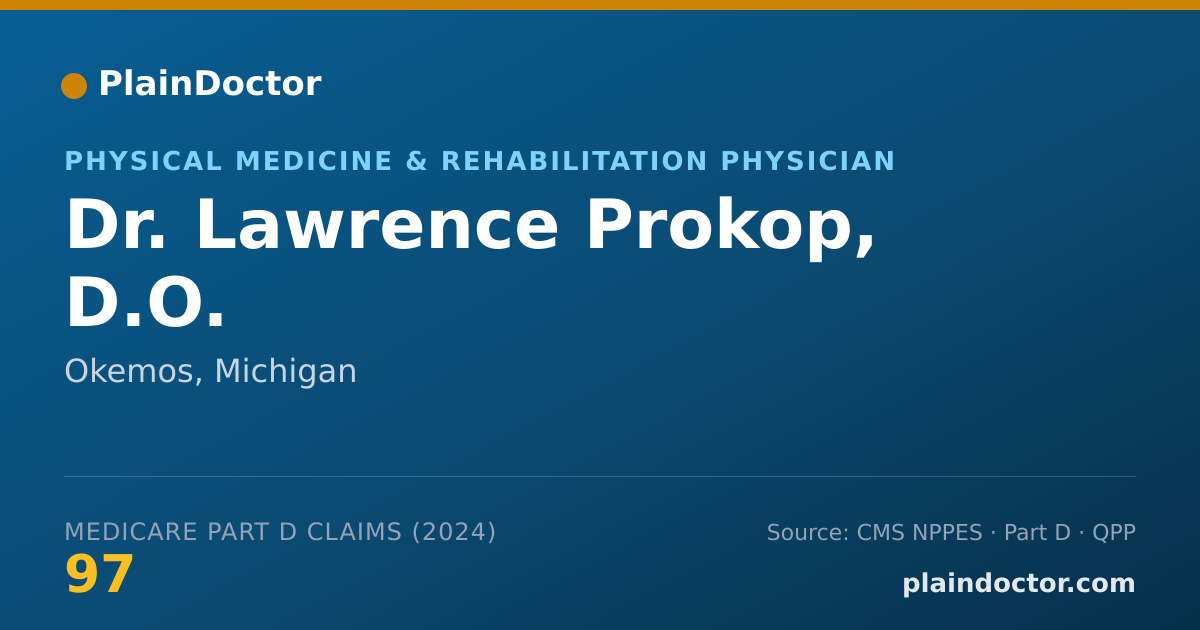 Shareable card for Lawrence Prokop, D.O. - Physical Medicine & Rehabilitation Physician, Okemos, MI