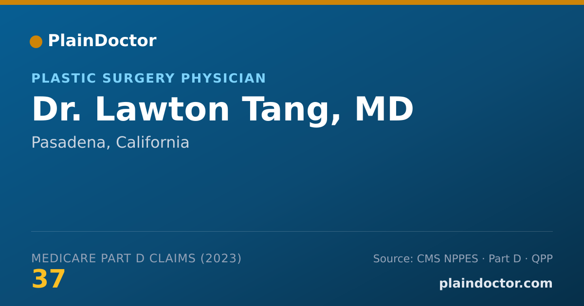 Shareable card for Lawton Tang, MD - Plastic Surgery Physician, Pasadena, CA