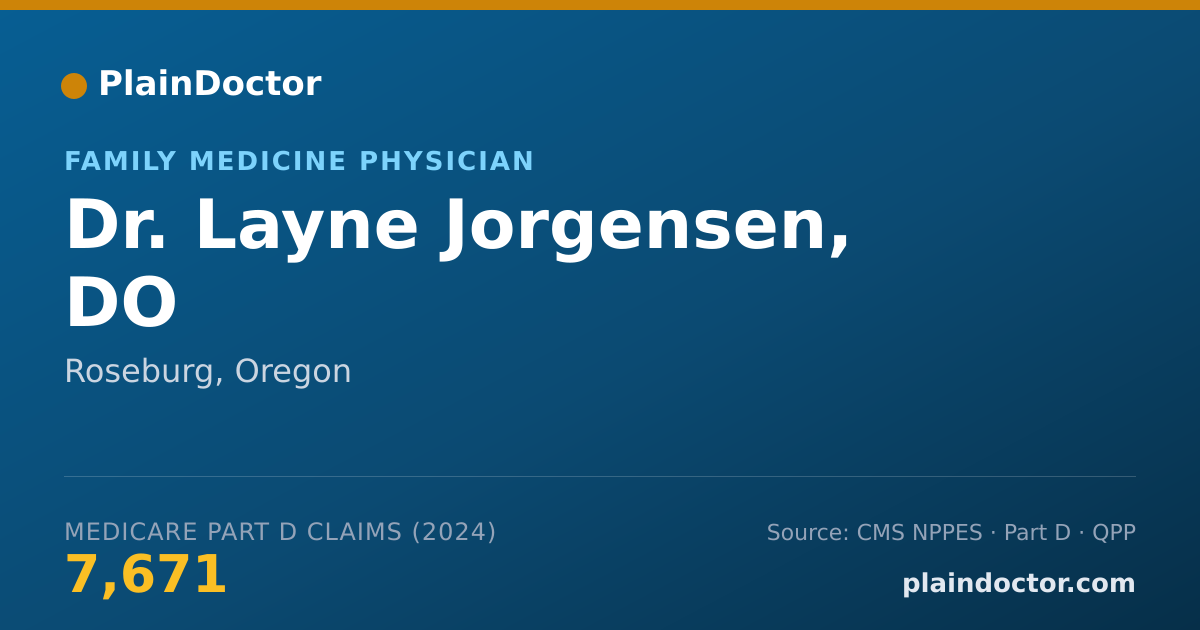 Shareable card for Layne Jorgensen, DO - Family Medicine Physician, Roseburg, OR