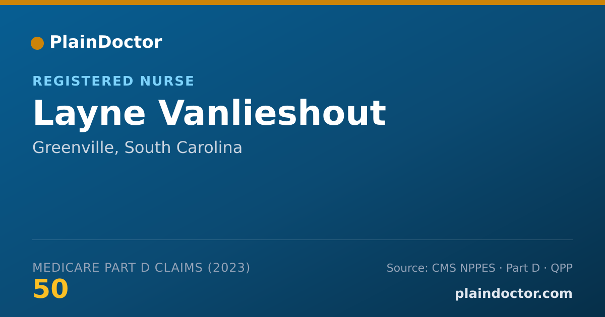 Shareable card for Layne Vanlieshout - Registered Nurse, Greenville, SC