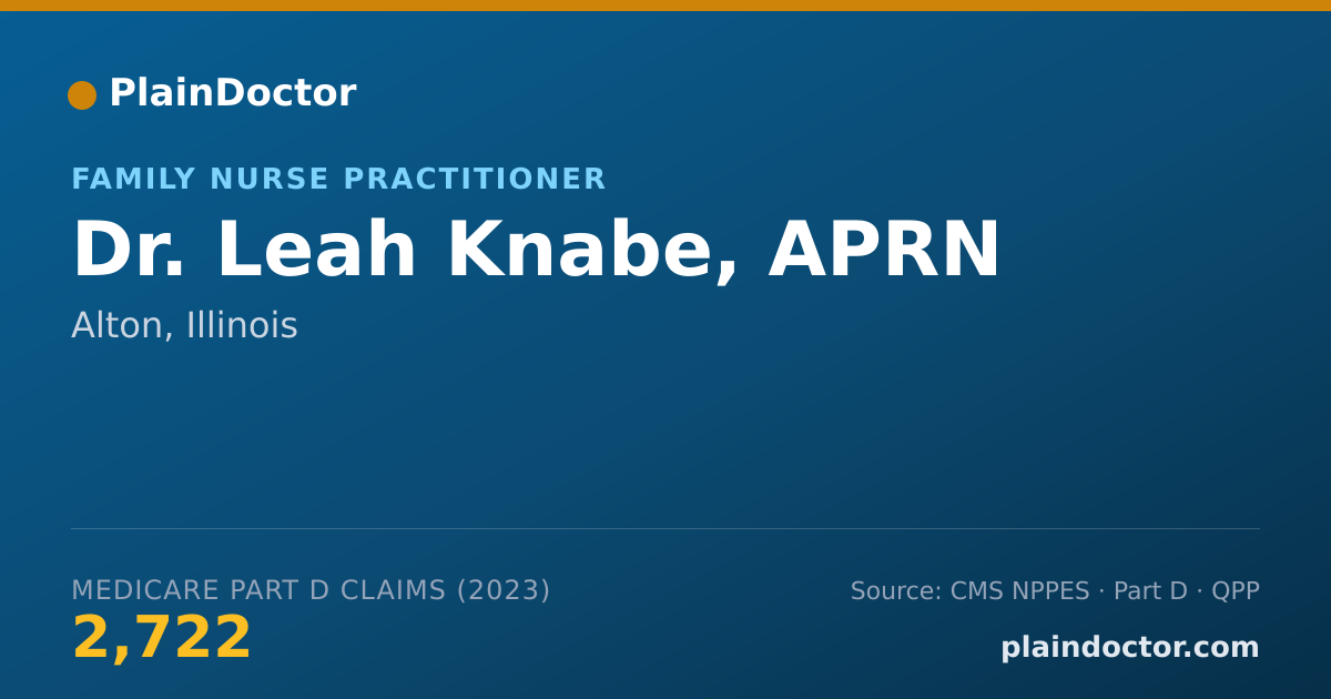 Shareable card for Leah Knabe, APRN - Family Nurse Practitioner, Alton, IL