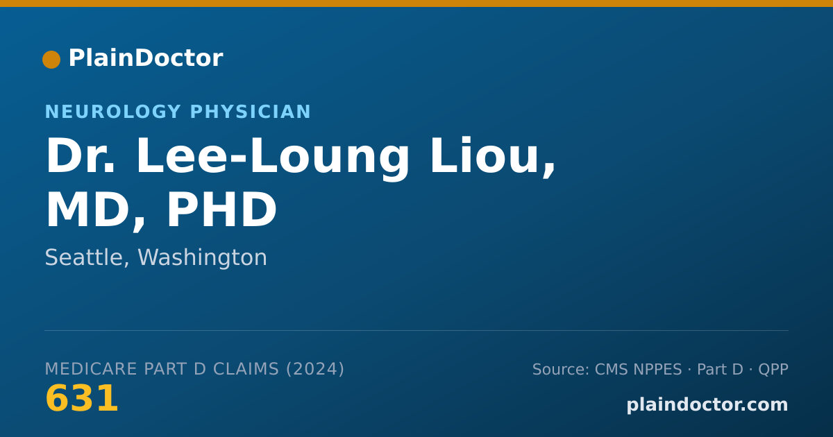 Shareable card for Lee-Loung Liou, MD, PHD - Neurology Physician, Seattle, WA