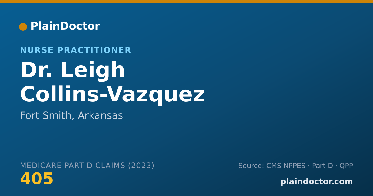 Shareable card for Leigh Collins-Vazquez Atecas, FNP - Nurse Practitioner, Fort Smith, AR