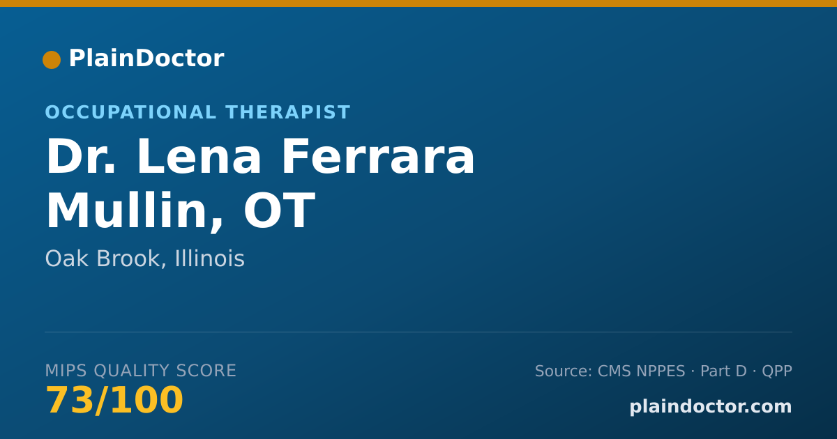 Shareable card for Lena Ferrara Mullin, OT - Occupational Therapist, Oak Brook, IL