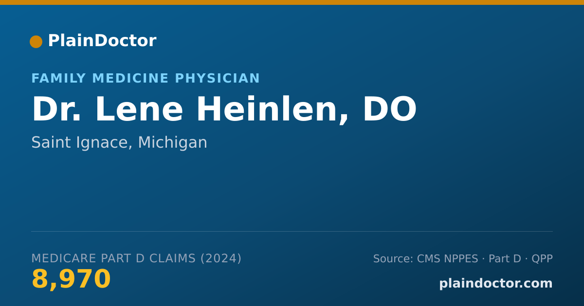 Shareable card for Lene Heinlen, DO - Family Medicine Physician, Saint Ignace, MI