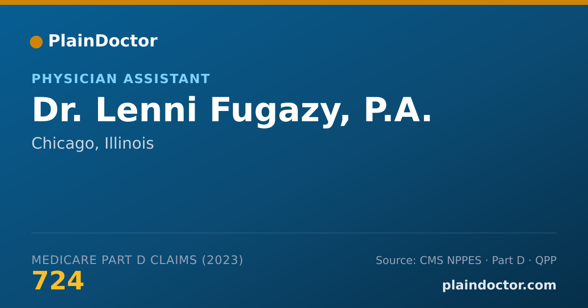 Shareable card for Lenni Fugazy, P.A. - Physician Assistant, Chicago, IL