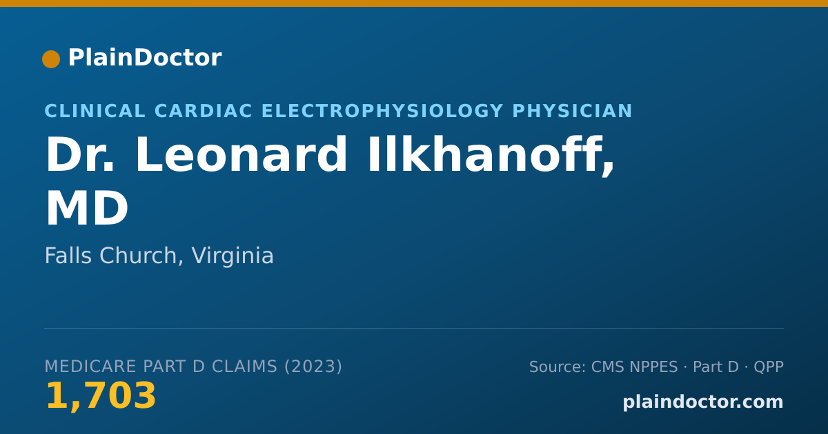 Shareable card for Leonard Ilkhanoff, MD - Clinical Cardiac Electrophysiology Physician, Falls Church, VA