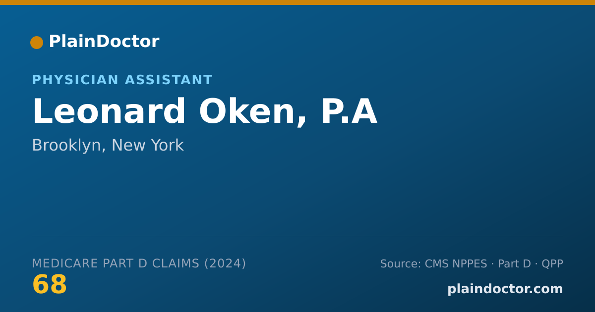 Shareable card for Leonard Oken, P.A - Physician Assistant, Brooklyn, NY