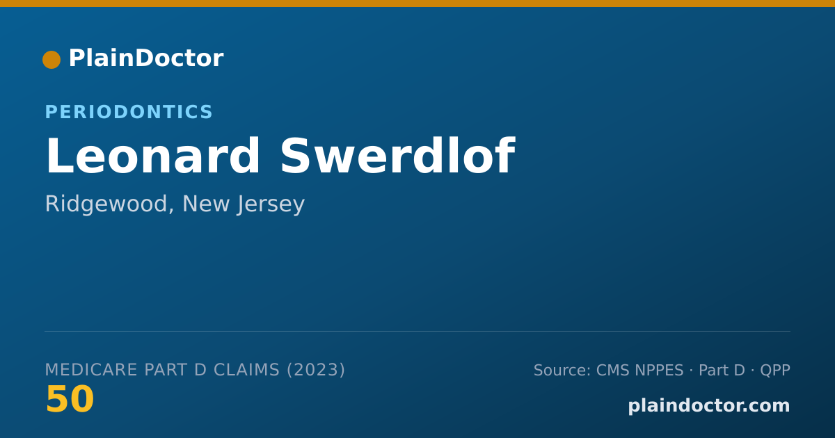 Shareable card for Leonard Swerdlof - Periodontics, Ridgewood, NJ