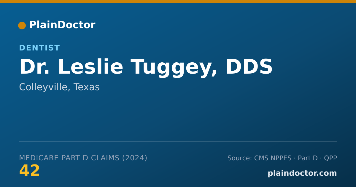 Shareable card for Leslie Tuggey, DDS - Dentist, Colleyville, TX