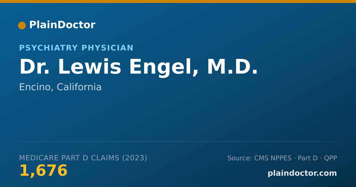 Shareable card for Lewis Engel, M.D. - Psychiatry Physician, Encino, CA