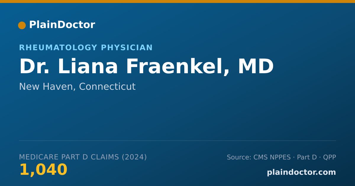 Shareable card for Liana Fraenkel, MD - Rheumatology Physician, New Haven, CT