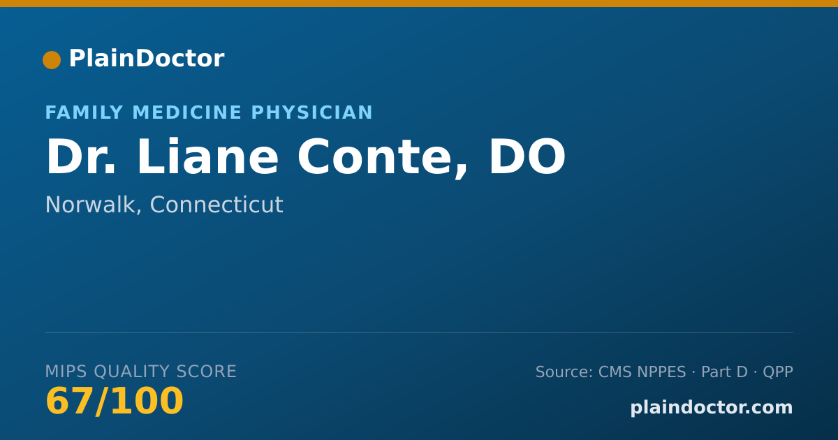 Shareable card for Liane Conte, DO - Family Medicine Physician, Norwalk, CT
