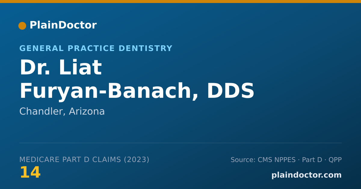Shareable card for Liat Furyan-Banach, DDS - General Practice Dentistry, Chandler, AZ