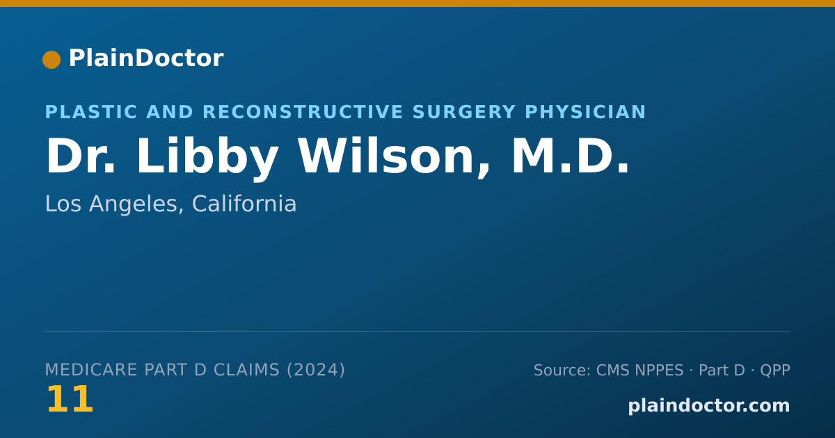 Shareable card for Libby Wilson, M.D. - Specialist, Los Angeles, CA