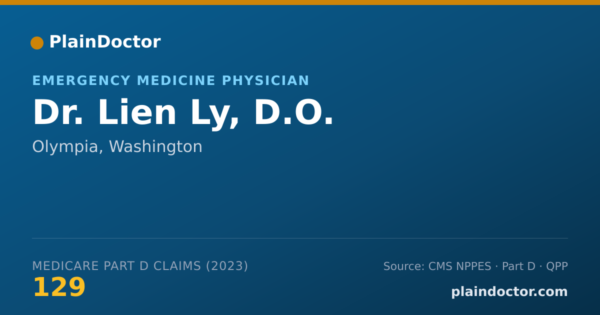 Shareable card for Lien Ly, D.O. - Emergency Medicine Physician, Olympia, WA