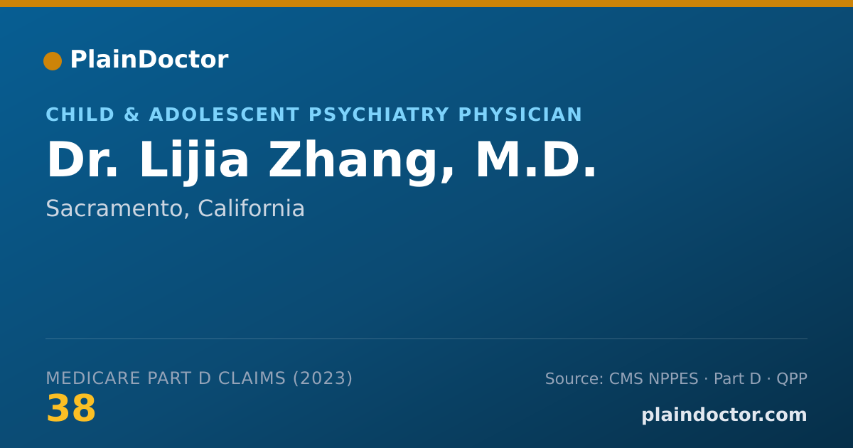 Shareable card for Lijia Zhang, M.D. - Child & Adolescent Psychiatry Physician, Sacramento, CA