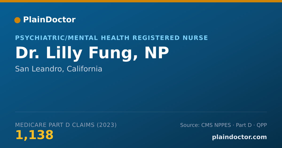 Shareable card for Lilly Fung, NP - Psychiatric/Mental Health Registered Nurse, San Leandro, CA
