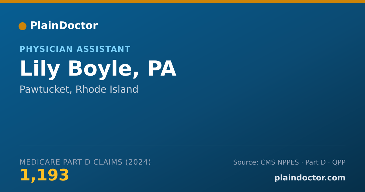 Shareable card for Lily Boyle, PA - Physician Assistant, Pawtucket, RI