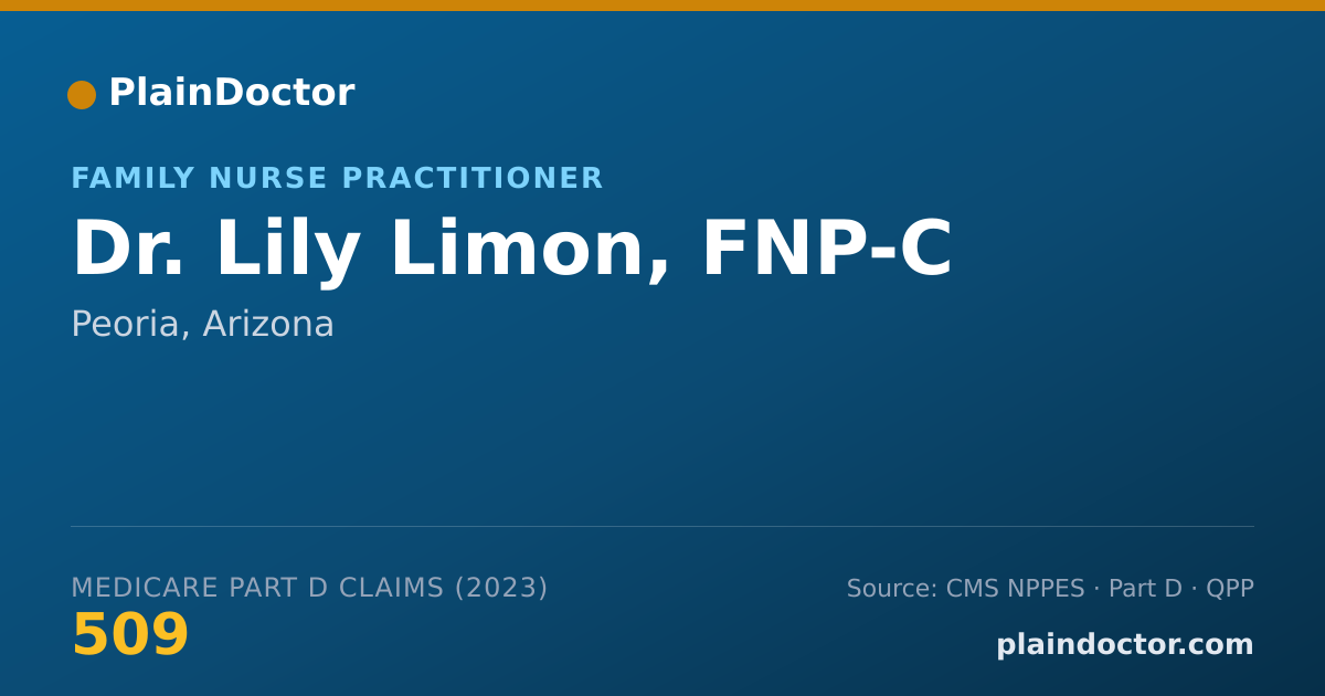 Shareable card for Lily Limon, FNP-C - Family Nurse Practitioner, Peoria, AZ