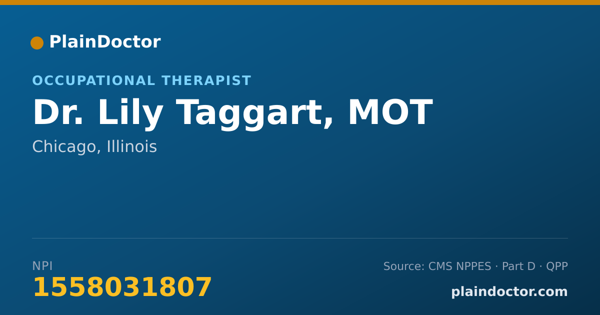 Shareable card for Lily Taggart, MOT - Occupational Therapist, Chicago, IL