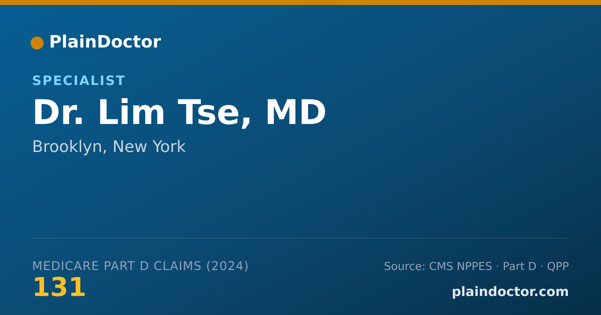 Shareable card for Lim Tse, MD - Specialist, Brooklyn, NY