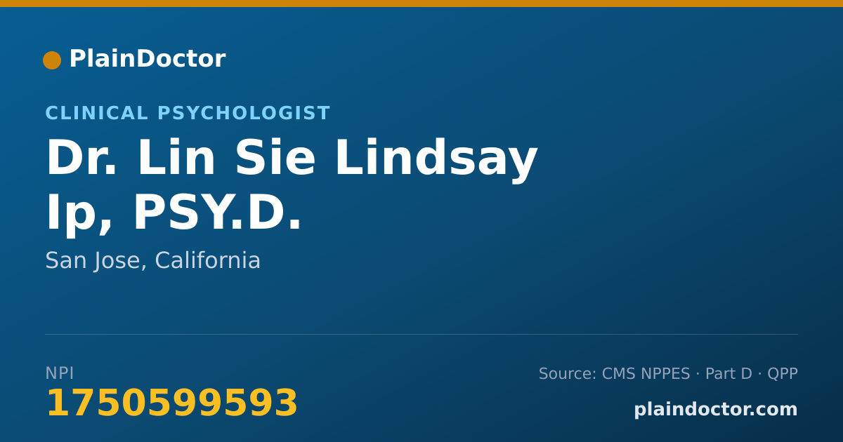 Shareable card for Lin Sie Lindsay Ip, PSY.D. - Clinical Psychologist, San Jose, CA