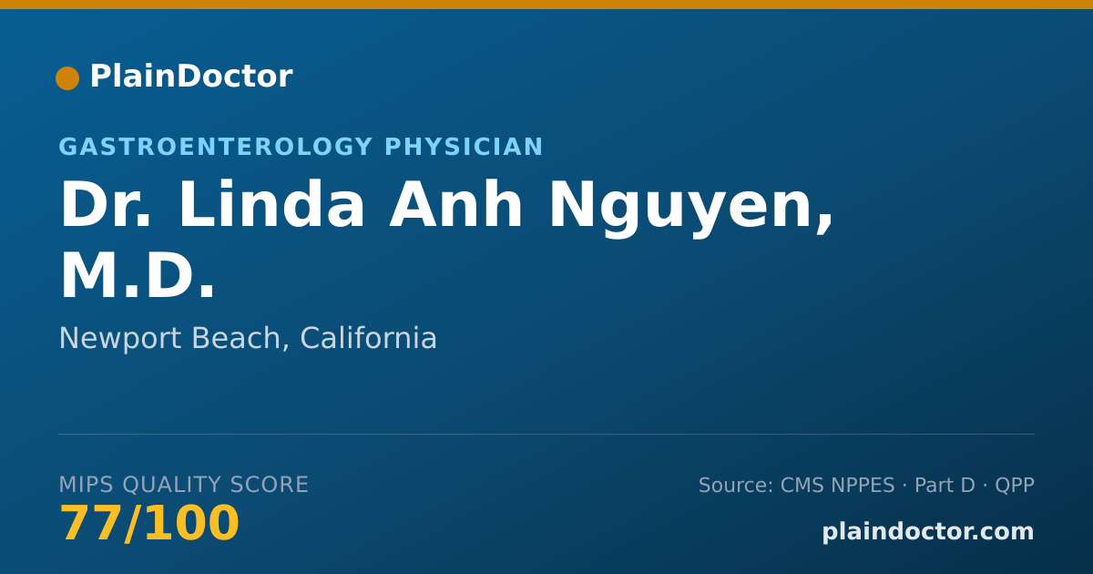 Shareable card for Linda Anh Nguyen, M.D. - Gastroenterology Physician, Newport Beach, CA
