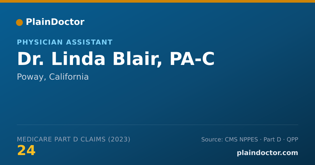 Shareable card for Linda Blair, PA-C - Physician Assistant, Poway, CA