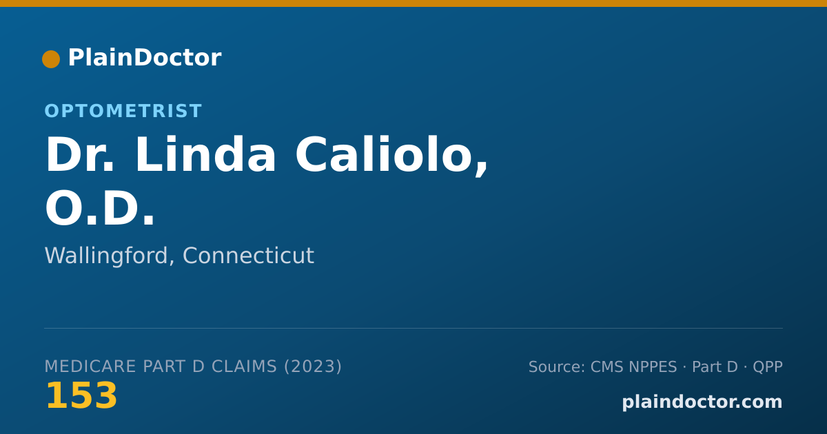 Shareable card for Linda Caliolo, O.D. - Optometrist, Wallingford, CT