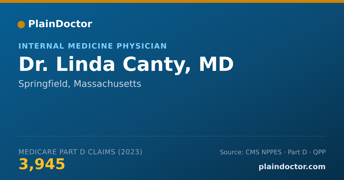 Shareable card for Linda Canty, MD - Internal Medicine Physician, Springfield, MA