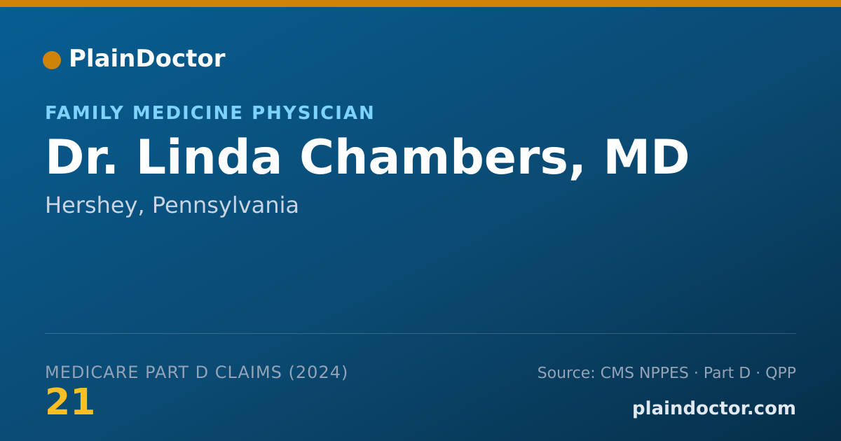 Shareable card for Linda Chambers, MD - Family Medicine Physician, Hershey, PA