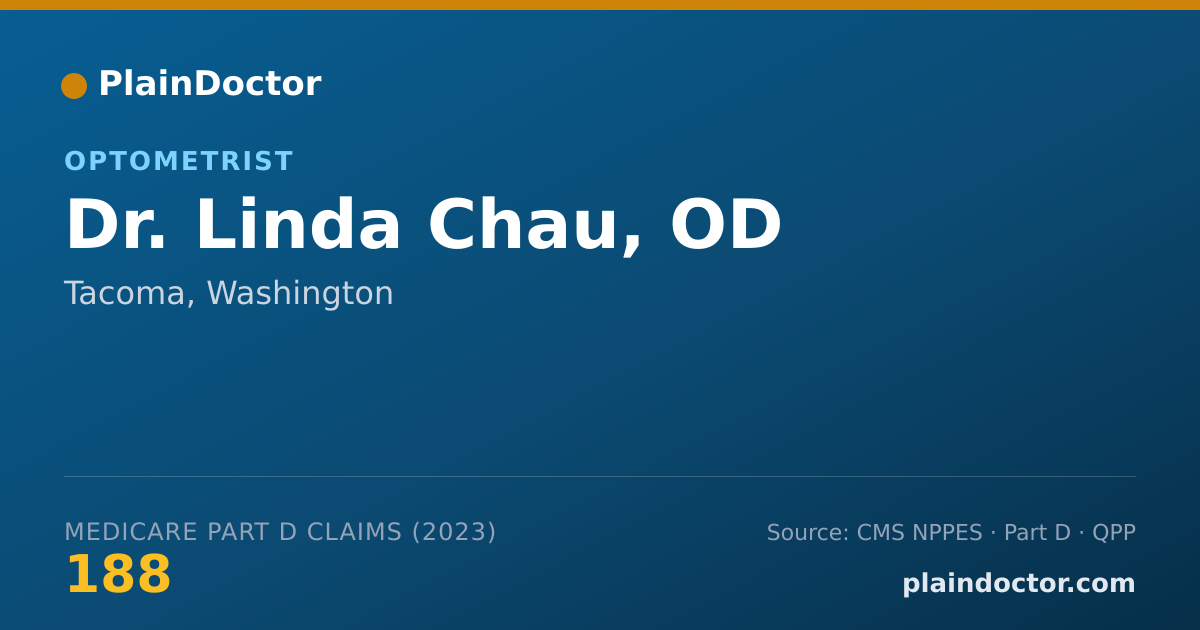 Shareable card for Linda Chau, OD - Optometrist, Tacoma, WA