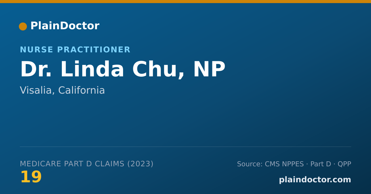 Shareable card for Linda Chu, NP - Nurse Practitioner, Visalia, CA