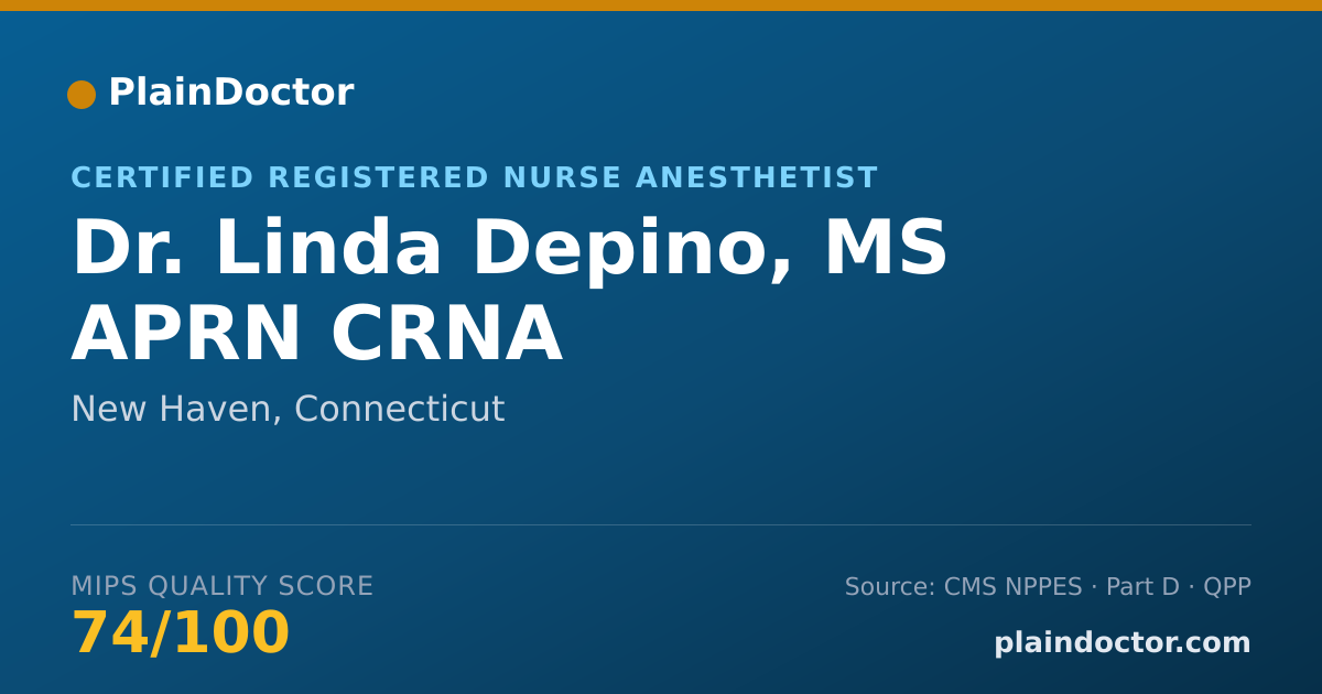 Shareable card for Linda Depino, MS APRN CRNA - Certified Registered Nurse Anesthetist, New Haven, CT