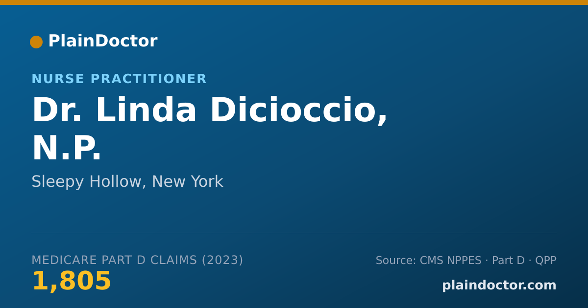 Shareable card for Linda Dicioccio, N.P. - Nurse Practitioner, Sleepy Hollow, NY