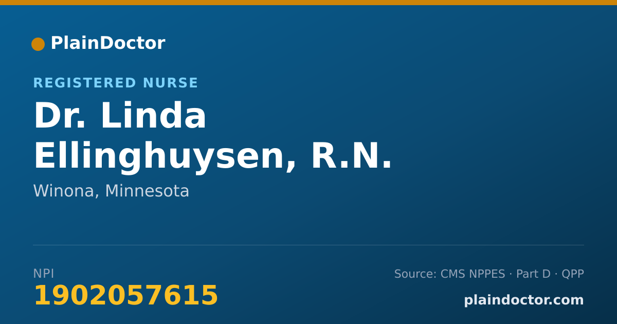Shareable card for Linda Ellinghuysen, R.N. - Registered Nurse, Winona, MN
