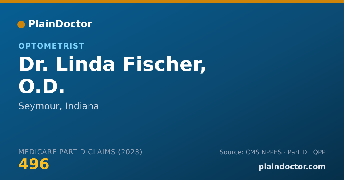 Shareable card for Linda Fischer, O.D. - Optometrist, Seymour, IN