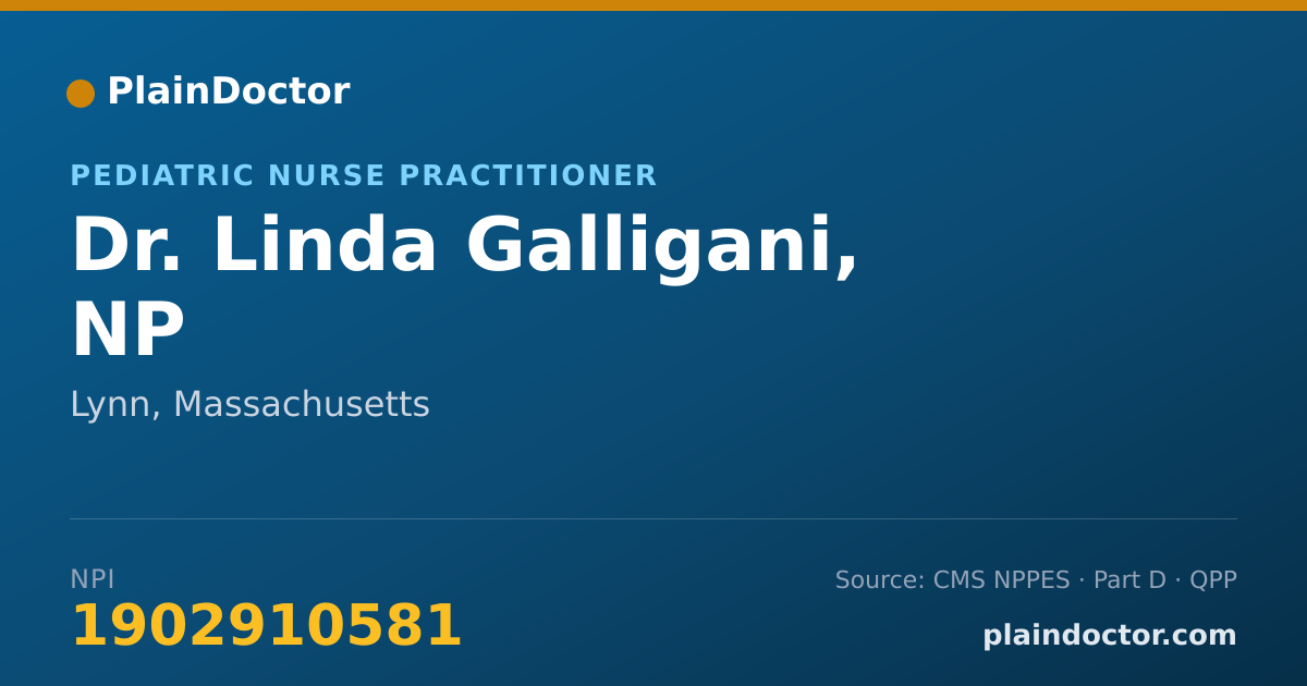 Shareable card for Linda Galligani, NP - Pediatric Nurse Practitioner, Lynn, MA