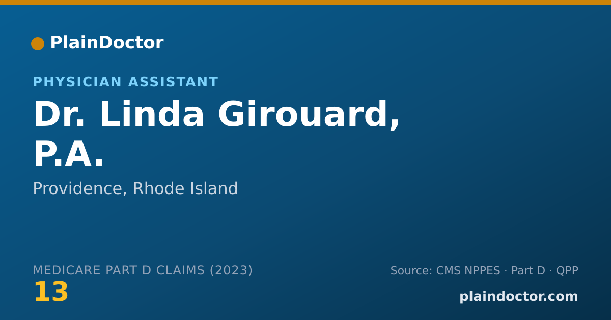 Shareable card for Linda Girouard, P.A. - Physician Assistant, Providence, RI
