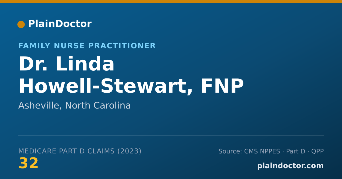 Shareable card for Linda Howell-Stewart, FNP - Family Nurse Practitioner, Asheville, NC