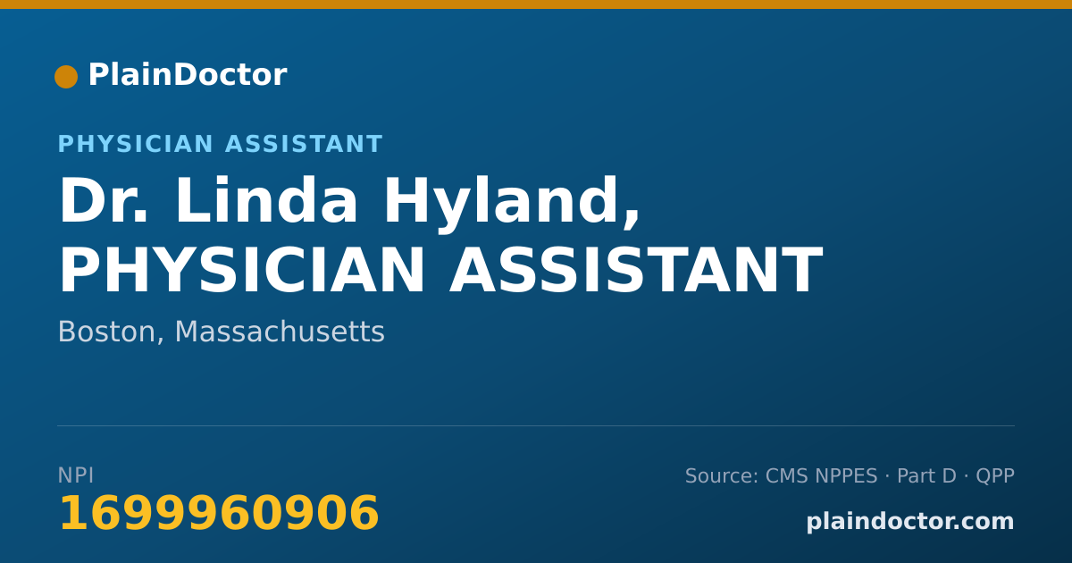 Shareable card for Linda Hyland, PHYSICIAN ASSISTANT - Physician Assistant, Boston, MA