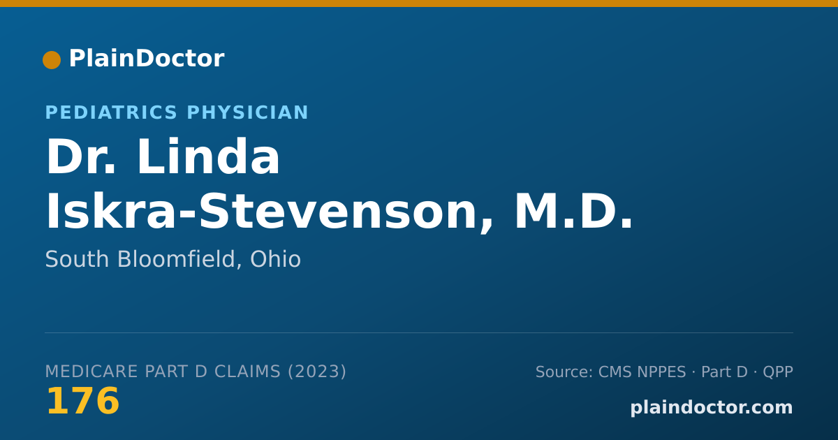 Shareable card for Linda Iskra-Stevenson, M.D. - Pediatrics Physician, South Bloomfield, OH
