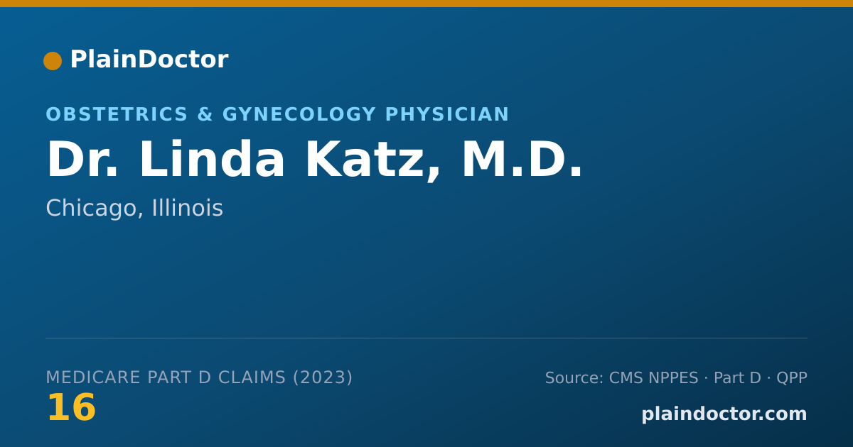 Shareable card for Linda Katz, M.D. - Obstetrics & Gynecology Physician, Chicago, IL