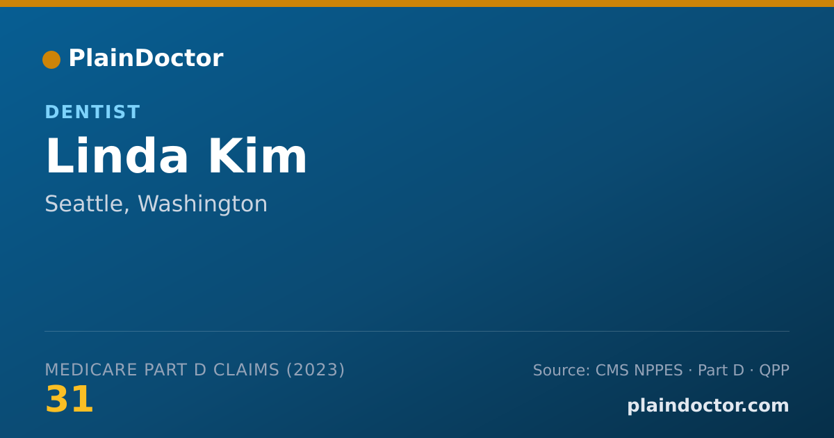 Shareable card for Linda Kim - Dentist, Seattle, WA