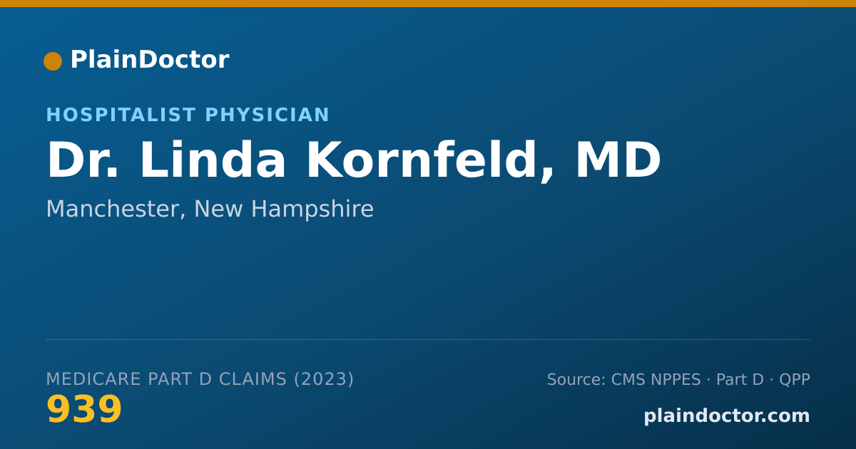 Shareable card for Linda Kornfeld, MD - Hospitalist Physician, Manchester, NH