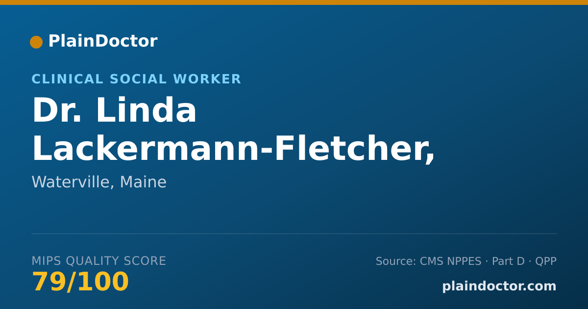 Shareable card for Linda Lackermann-Fletcher, MSSW - Clinical Social Worker, Waterville, ME